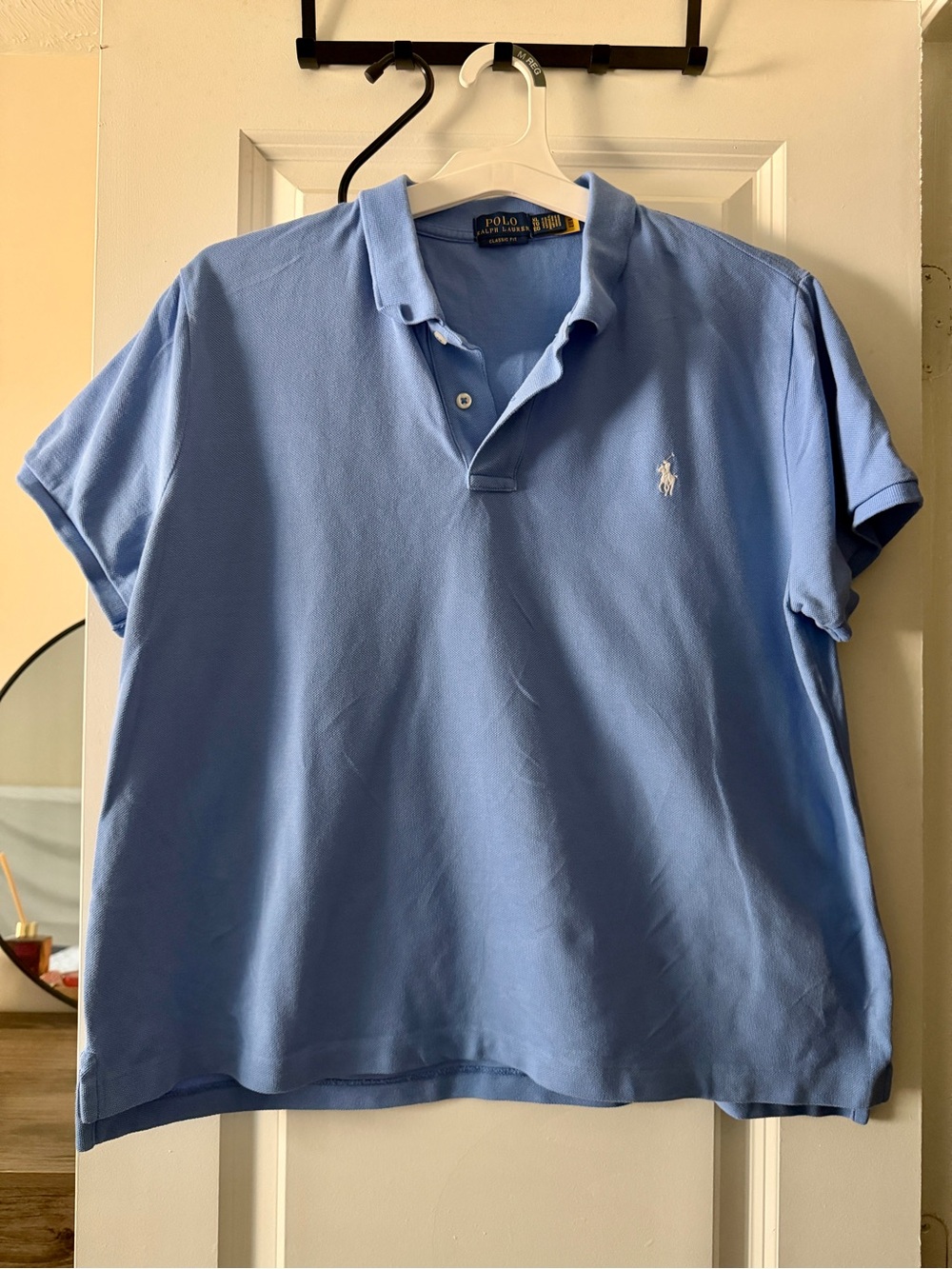 POLO RALPH LAUREN Classic Fit Short Sleeve Polo Shirt Men’s Size XL Blue Casual